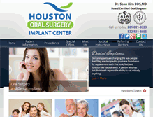 Tablet Screenshot of houstonimplantcenter.com